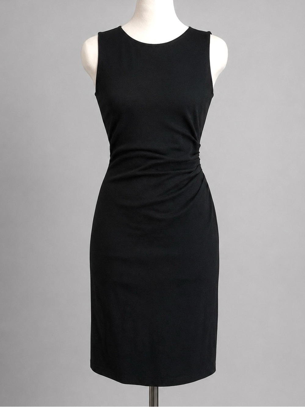 Kenneth Cole Black Hilary Ruched Dress sz 4